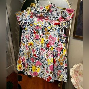 JODIFL Pink and White Floral Blouse